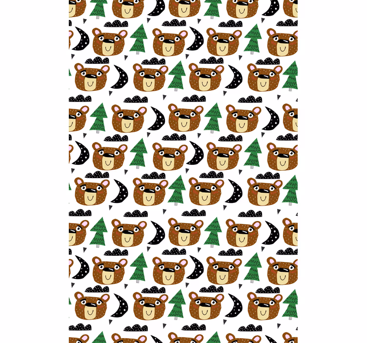 Baby bear patterns blind kids - TenStickers
