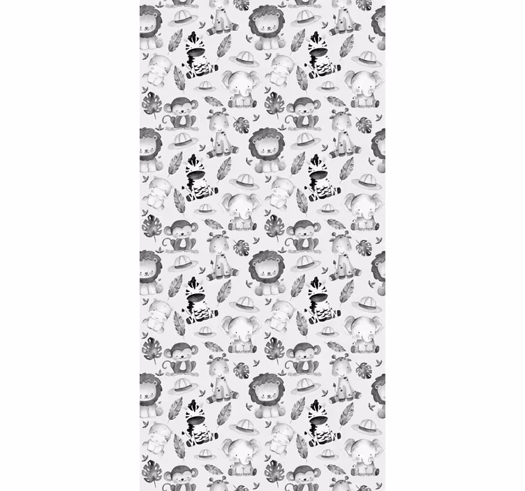 Grey baby animals blind kids - TenStickers