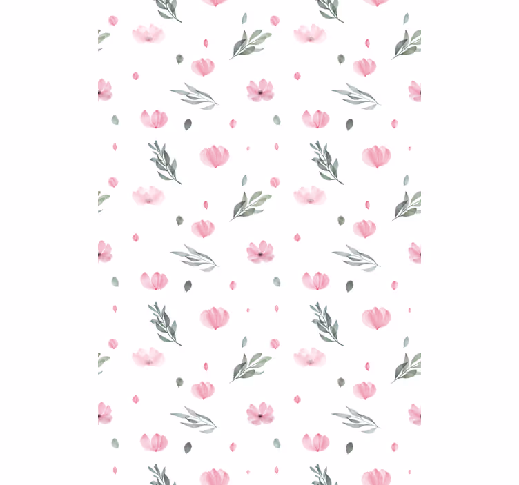 Delicate floral theme blinds in a kitchen - TenStickers
