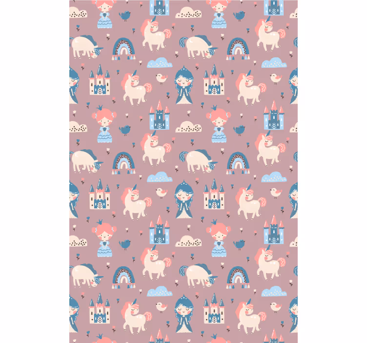 Unicorns and castles blind kids - TenStickers