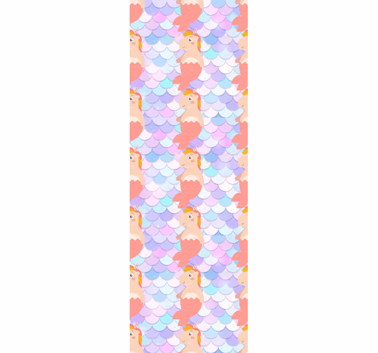 Unicorn mermaid pattern blind kids - TenStickers