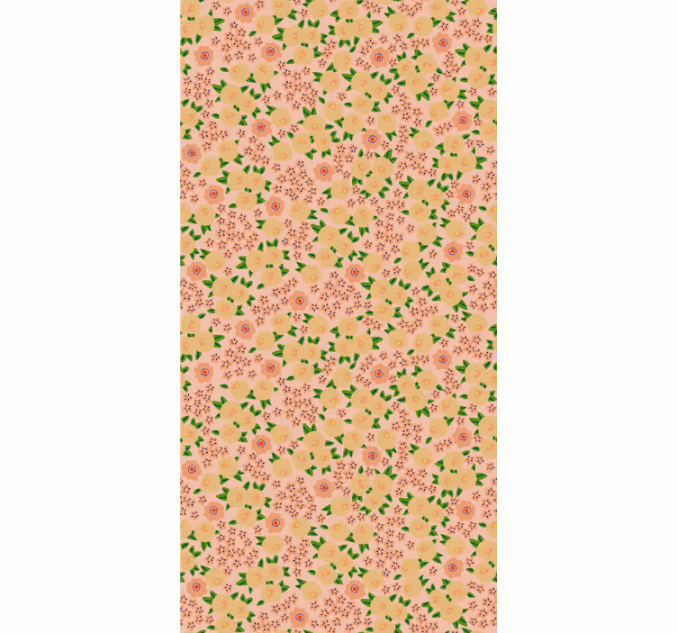 Floral patterns bloom blinds in a kitchen - TenStickers