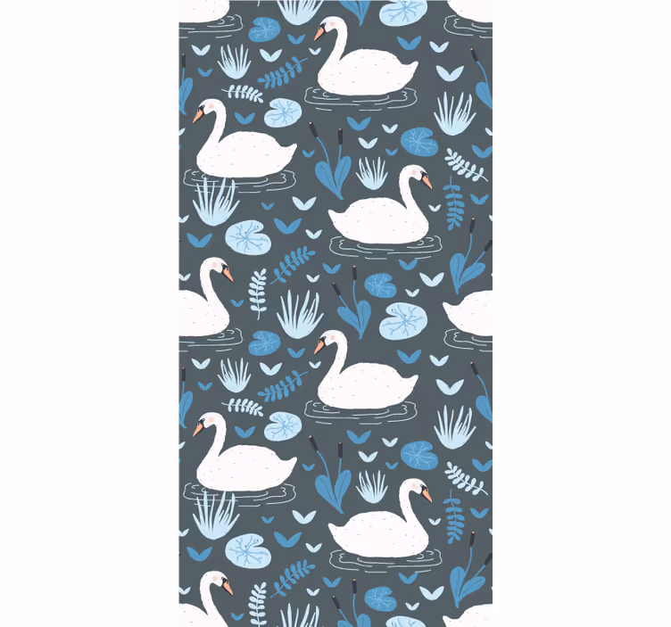 Idyllic swans serenity more animal blind - TenStickers