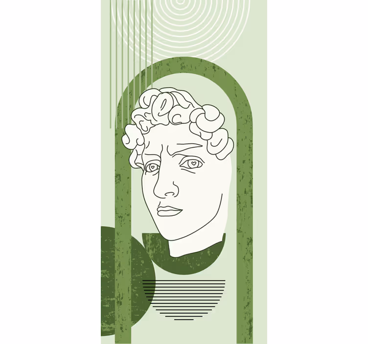 CLASSICAL SCULPTURE PORTRAIT blind art - TenStickers