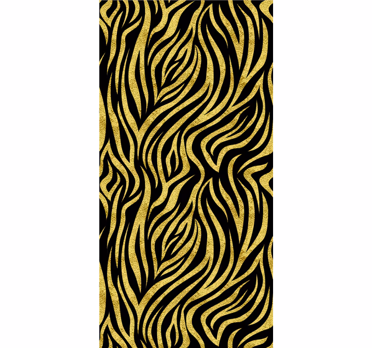 Stylised yellow tiger print more animal blind - TenStickers