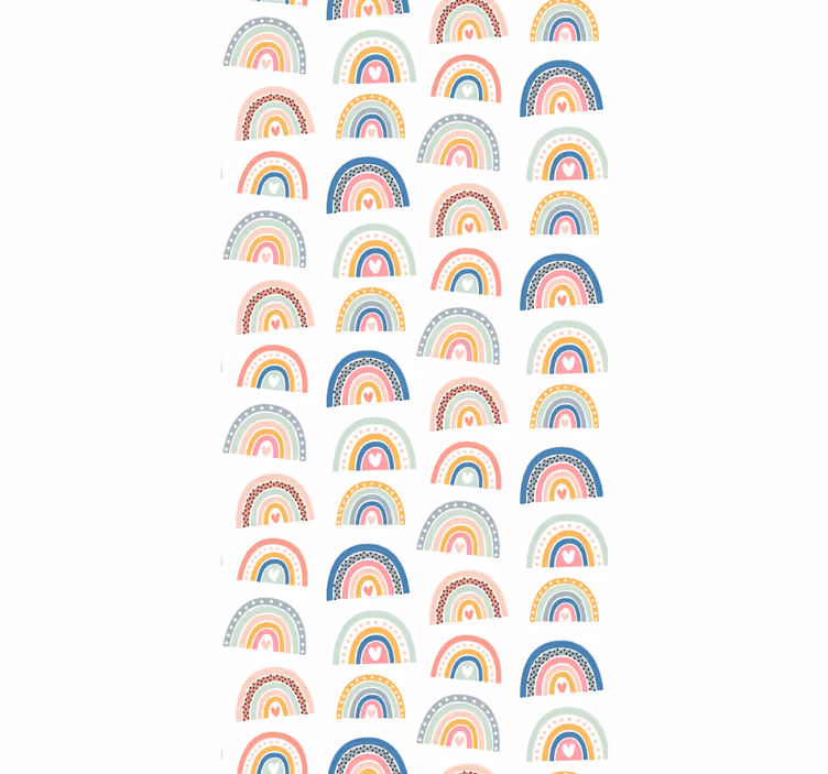 Colorful heart rainbows blind kids - TenStickers