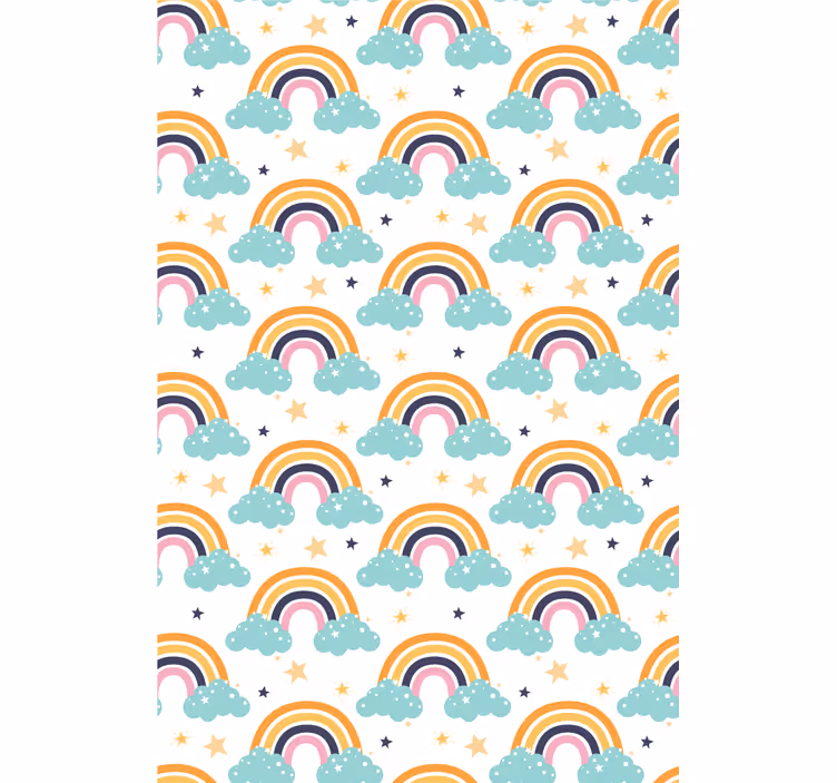Rainbows and clouds blind kids - TenStickers