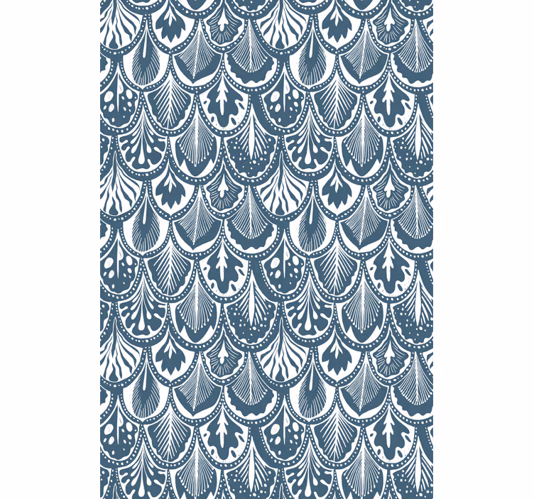Leafy Pattern Design blind flowers - TenStickers