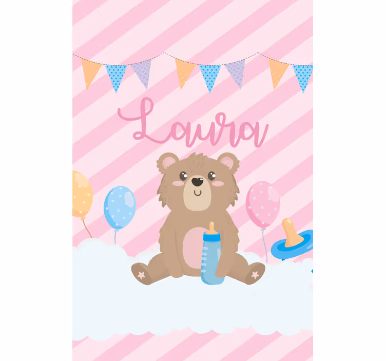 Teddy Bear Celebration custom roller blind - TenStickers