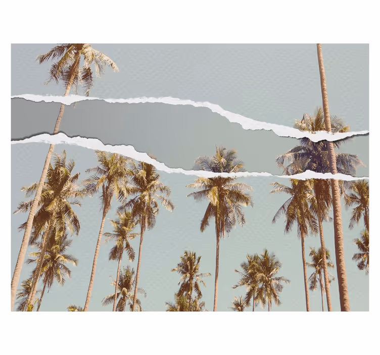 Palm summer design blind trees - TenStickers