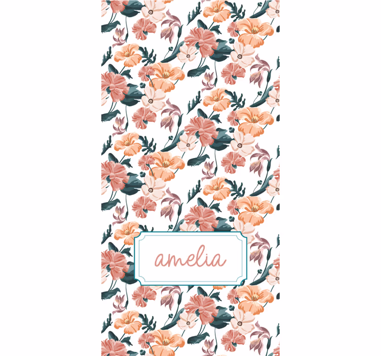 Elegant spring design blind flowers - TenStickers