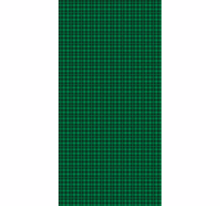 Classic Green Plaid pattern roller blind - TenStickers