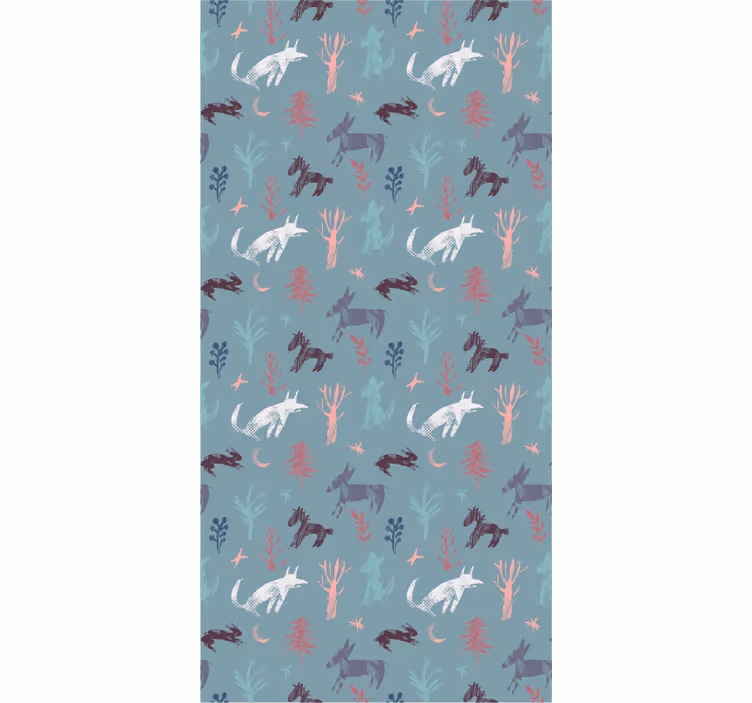 Woodland Beasts Motif animal blind - TenStickers