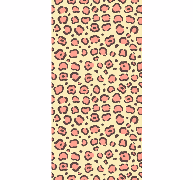 Pink and yellow leopard more animal blind - TenStickers