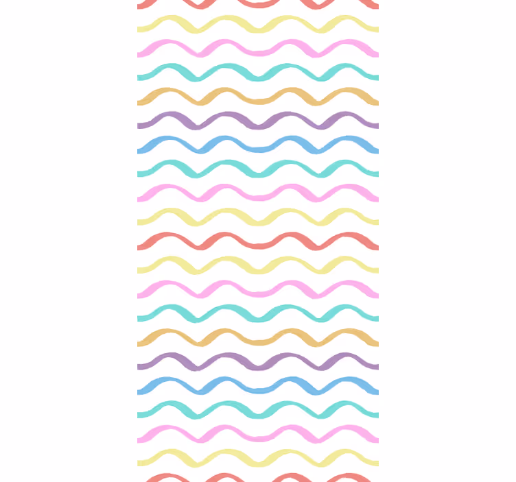 Colorful wavy lines blind kids - TenStickers