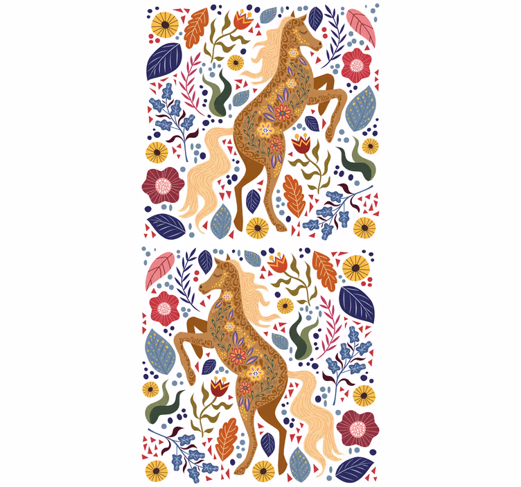Majestic Horse Silhouette animal blind - TenStickers