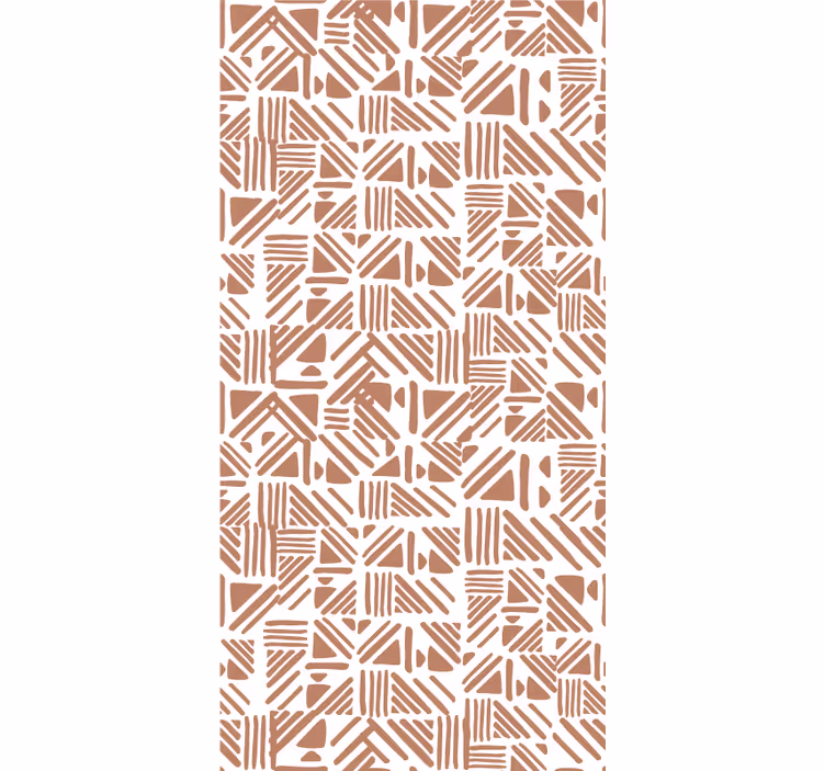 Geometric pattern elements blind master bedroom - TenStickers