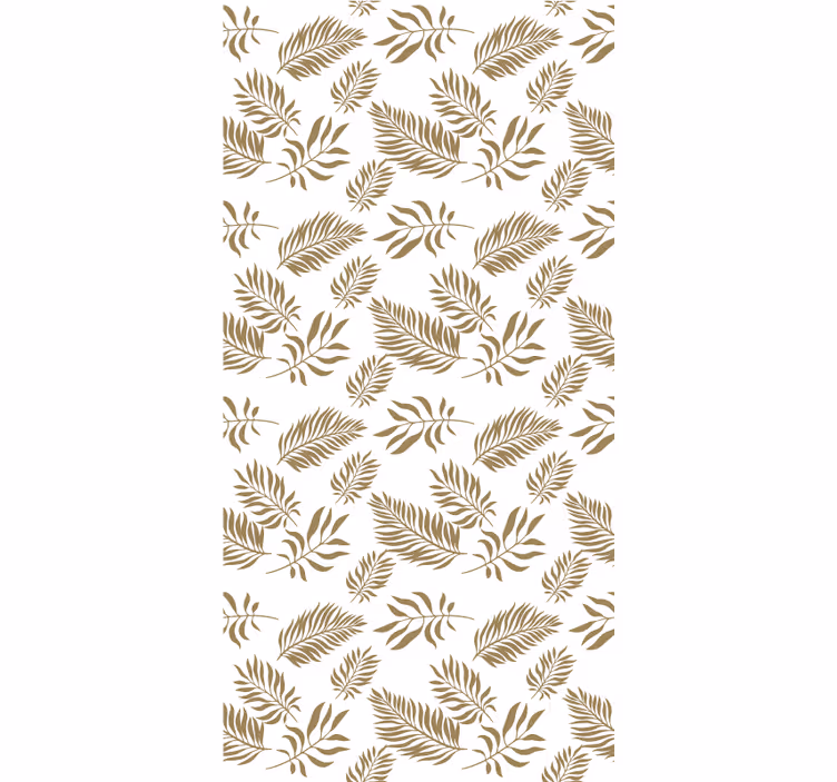 Graceful leaf motif blind flowers - TenStickers