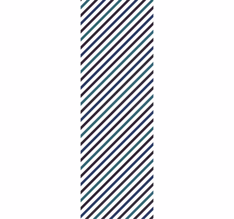 Diagonal Stripe Pattern blinds in a kitchen - TenStickers