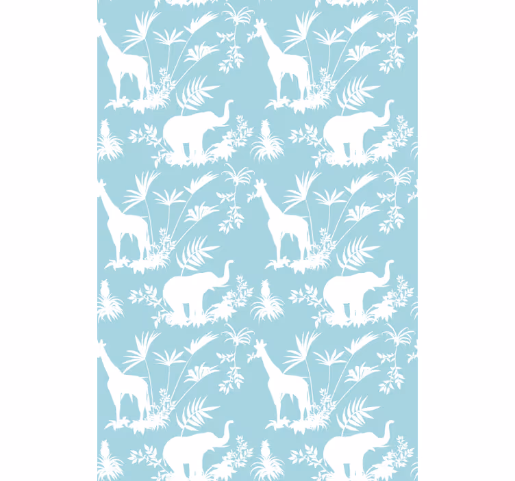ELEPHANTS AND GIRAFFES animal blind - TenStickers