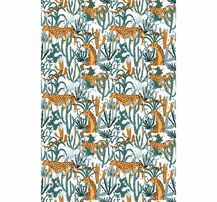 Safari Flora Fauna animal blind - TenStickers