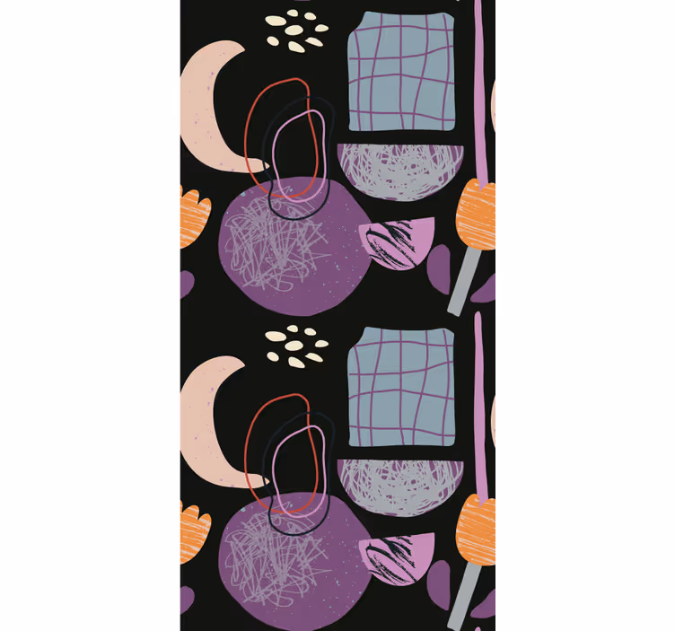 Abstract shape pattern modern blind - TenStickers