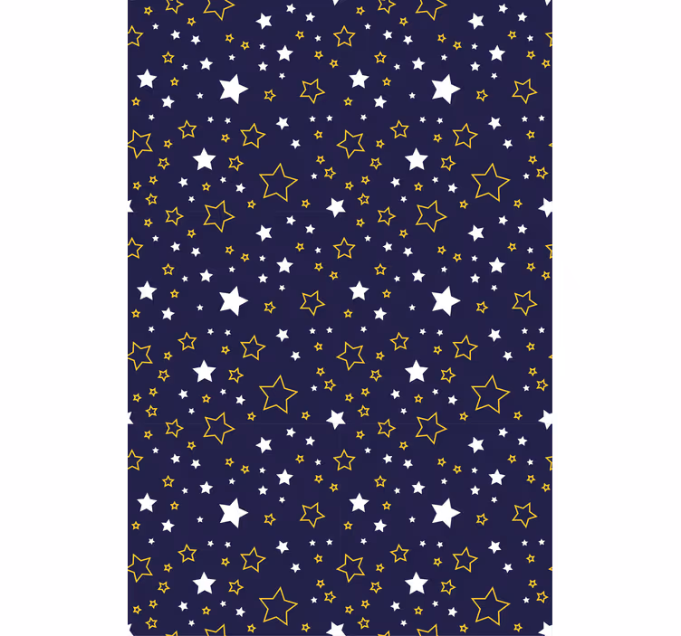 Starry night motif blind kids - TenStickers