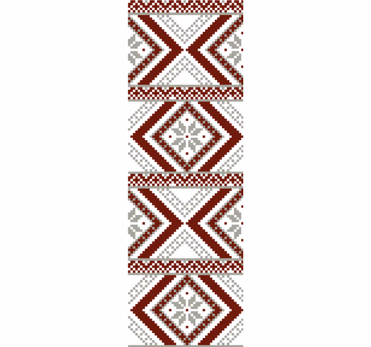 Pattern roller blind geometric fabric design - TenStickers