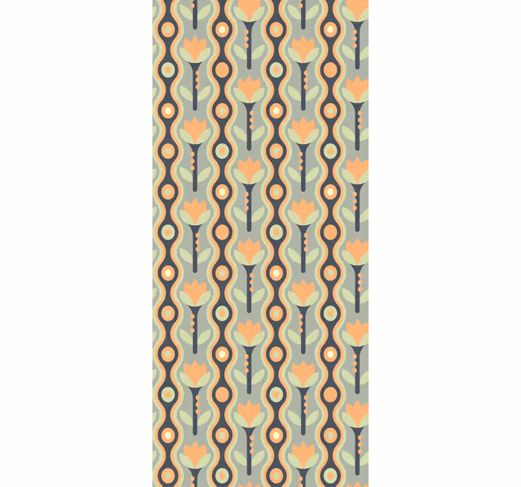 Abstract petal roll floral blind - TenStickers