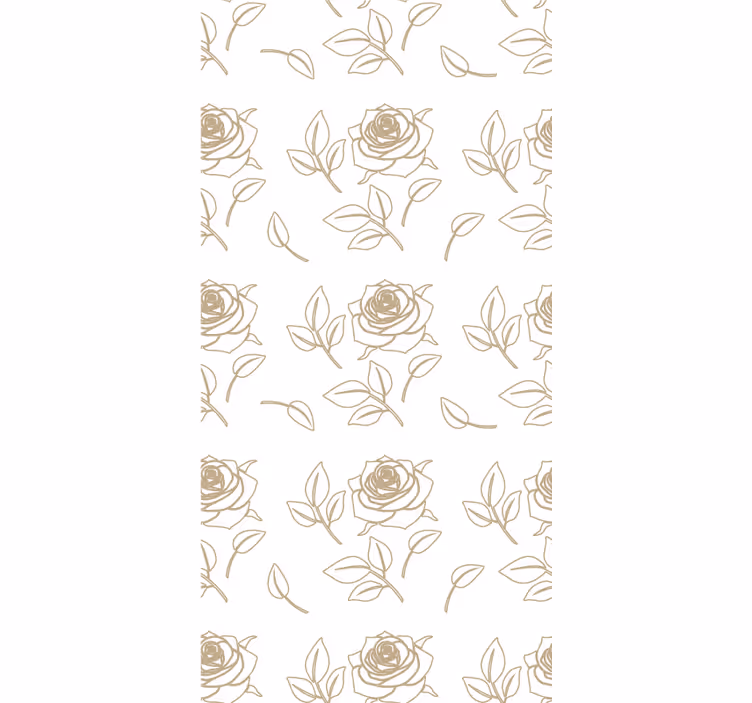 Delicate Rose Pattern blind flowers - TenStickers
