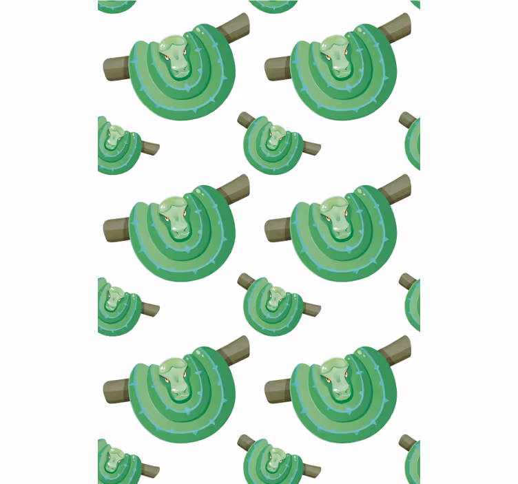 Green Snake Design more animal blind - TenStickers