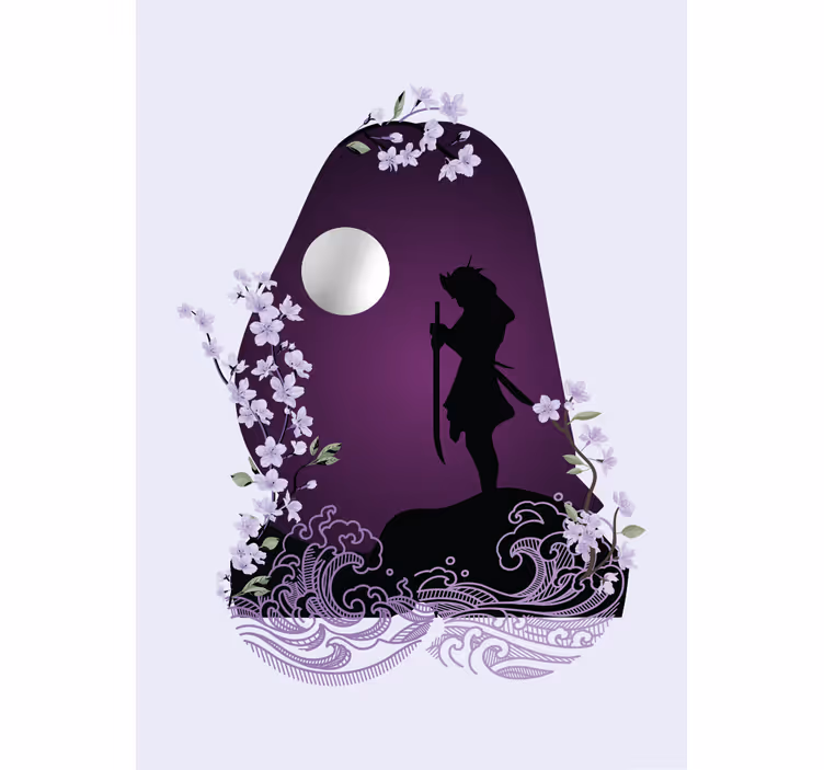 Swordsman Silhouette fun blind - TenStickers