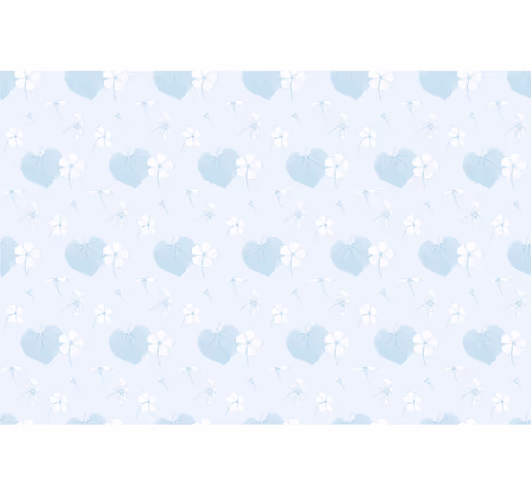 Delicate Floral Hearts blind flowers - TenStickers