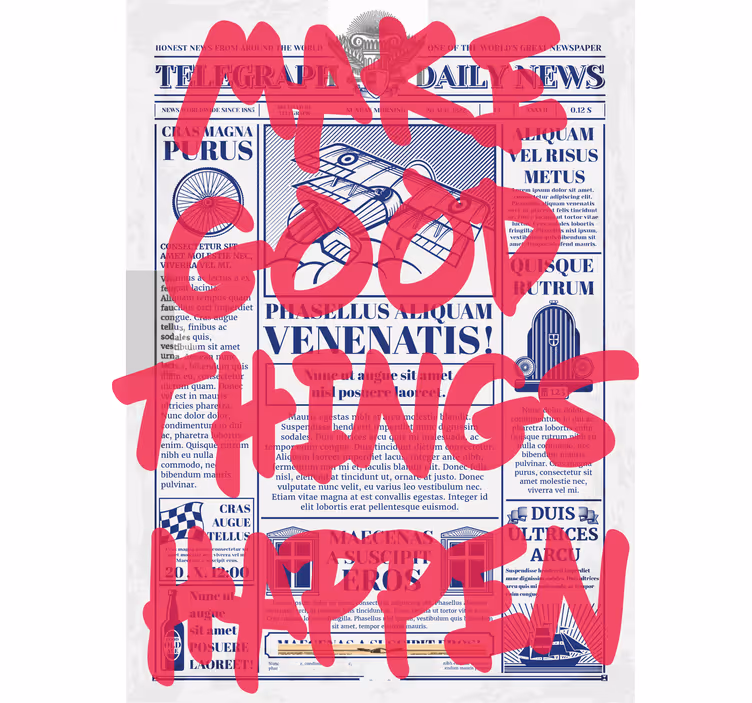 Good things happen text blind - TenStickers
