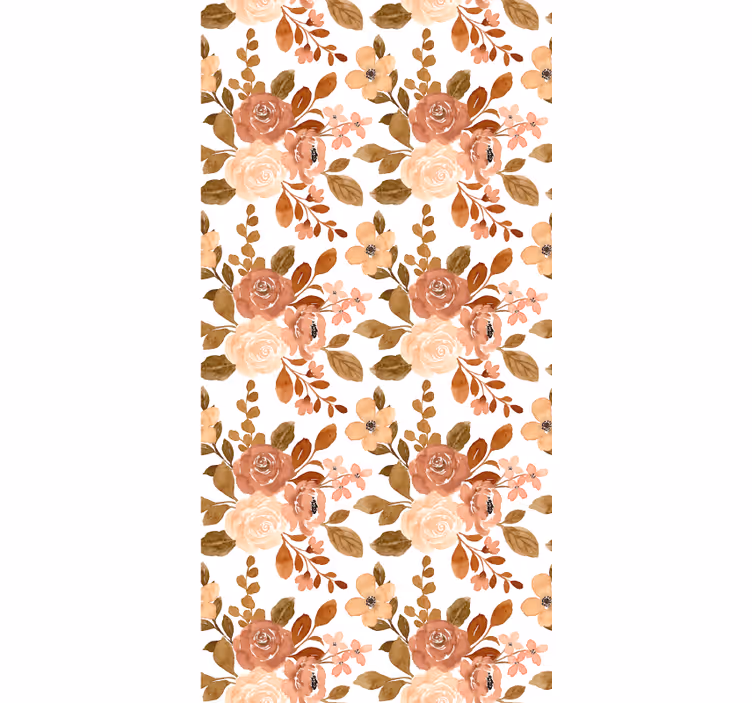 Romantic beige pattern floral blind - TenStickers