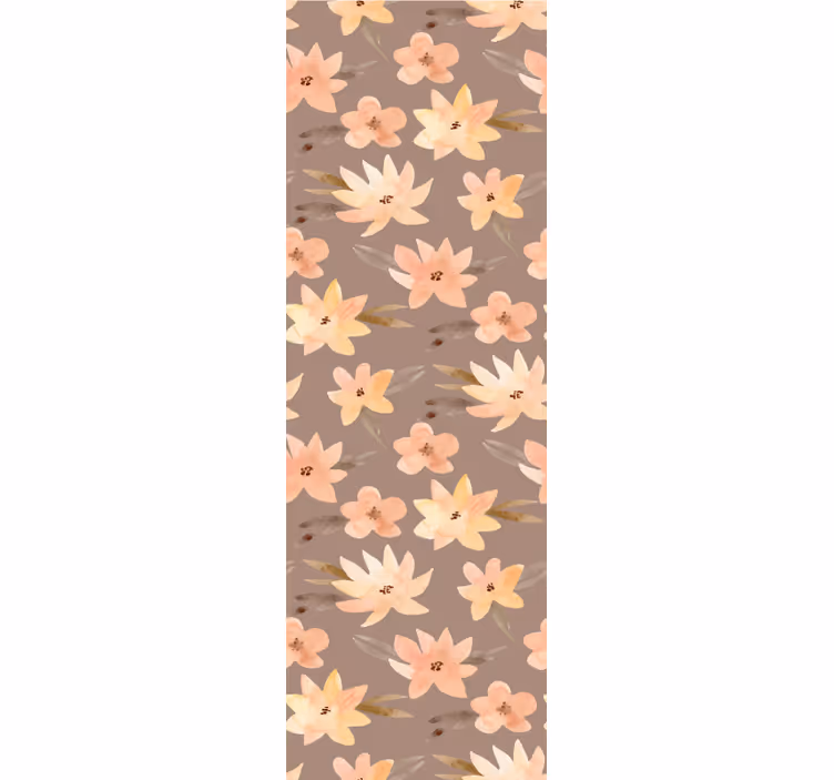 Soft Floral Pattern blind flowers - TenStickers