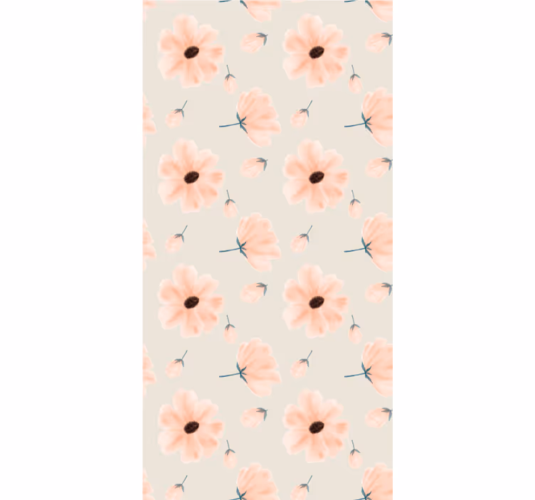 Pastel Floral Pattern blind flowers - TenStickers