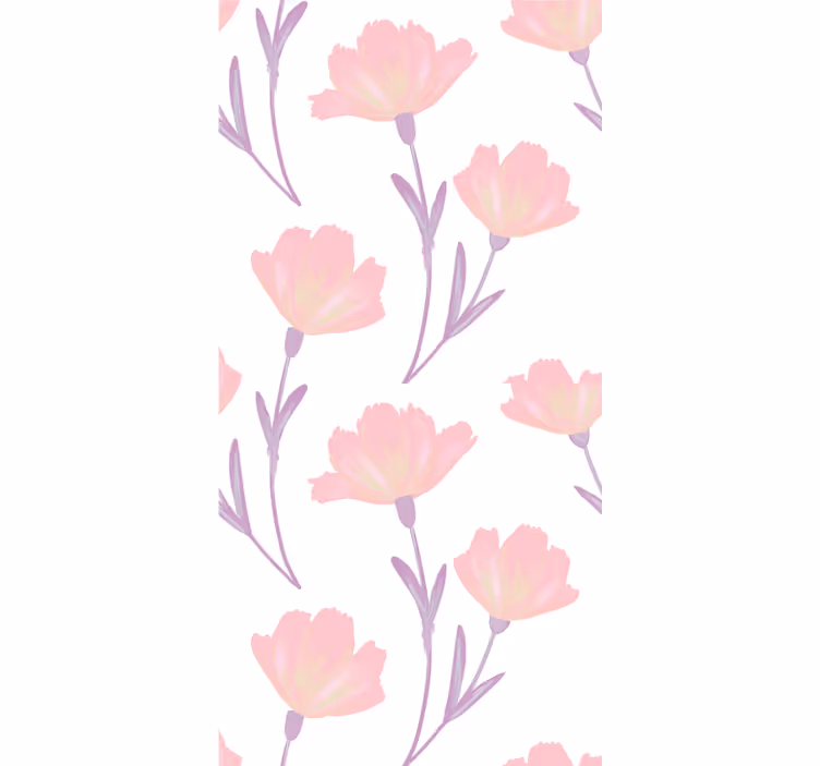 Soft Bloom Theme floral blind - TenStickers