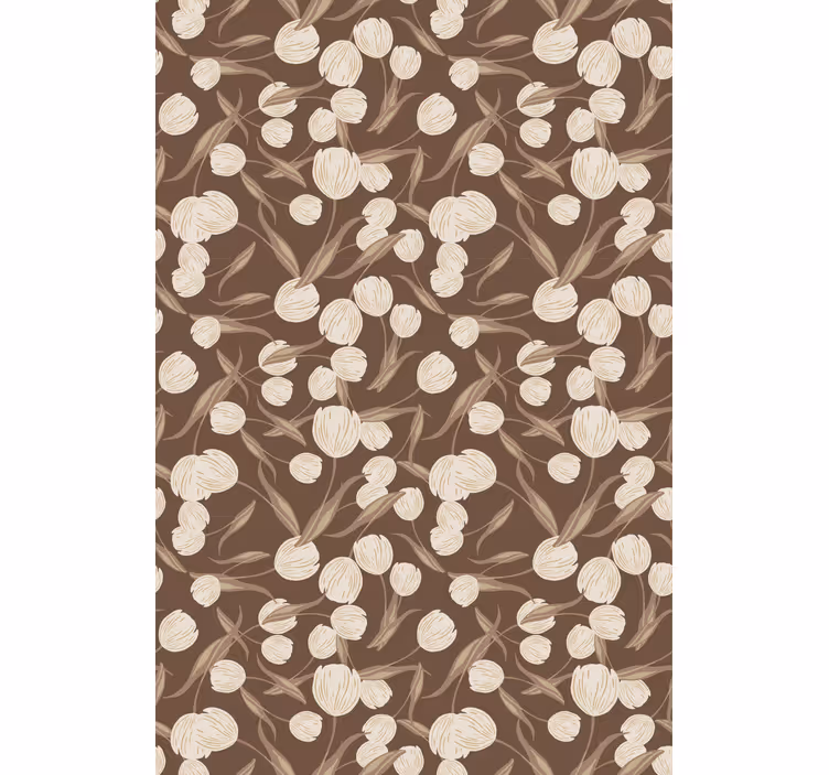 Floral Theme Motif blind flowers - TenStickers