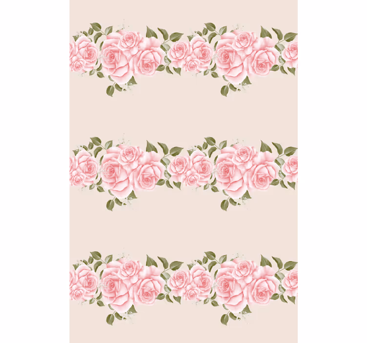 Beautiful Pink Roses blind flowers - TenStickers