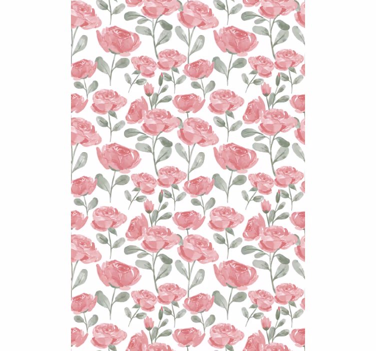 Aquarella roses blind flowers - TenStickers