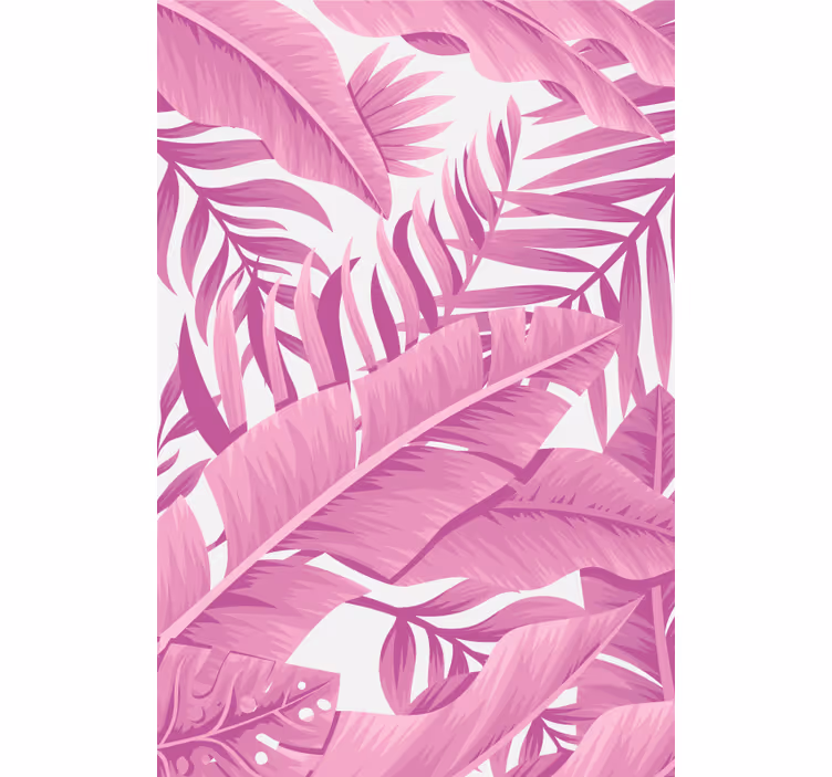 Tropical Leaf Motif blind flowers - TenStickers