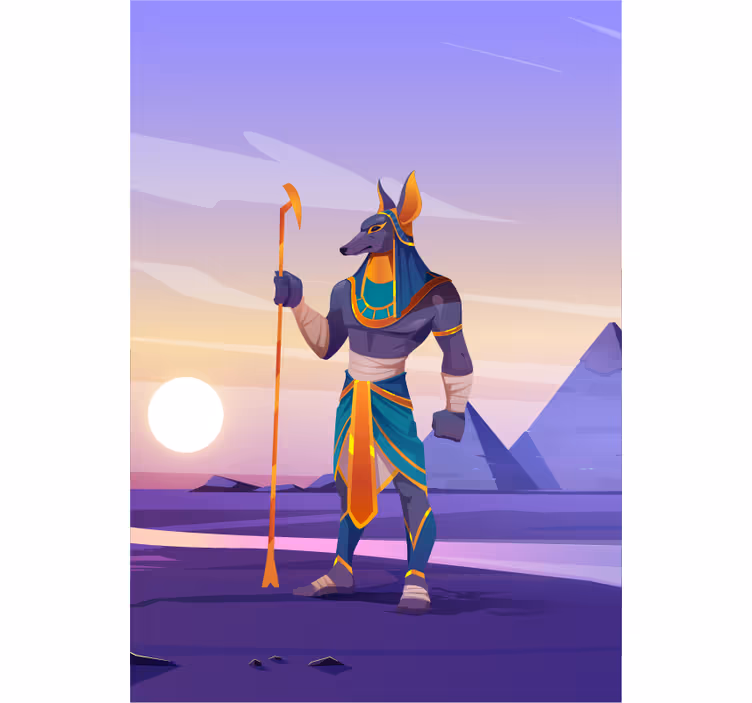 Anubis Guardian Figure super hero blind - TenStickers