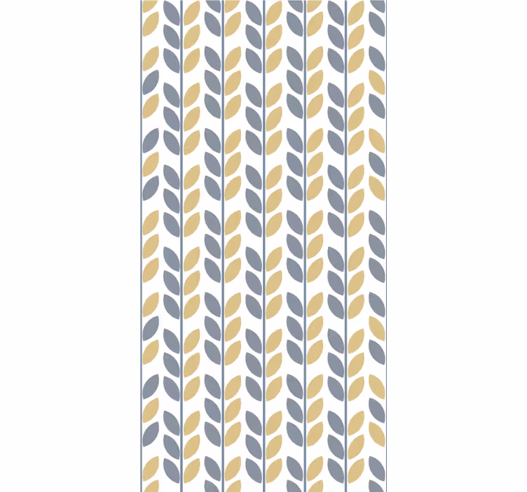 Leafy Vertical Pattern blind flowers - TenStickers