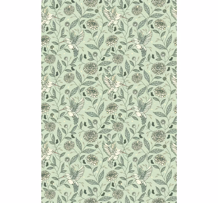 Charming Floral Design blind flowers - TenStickers