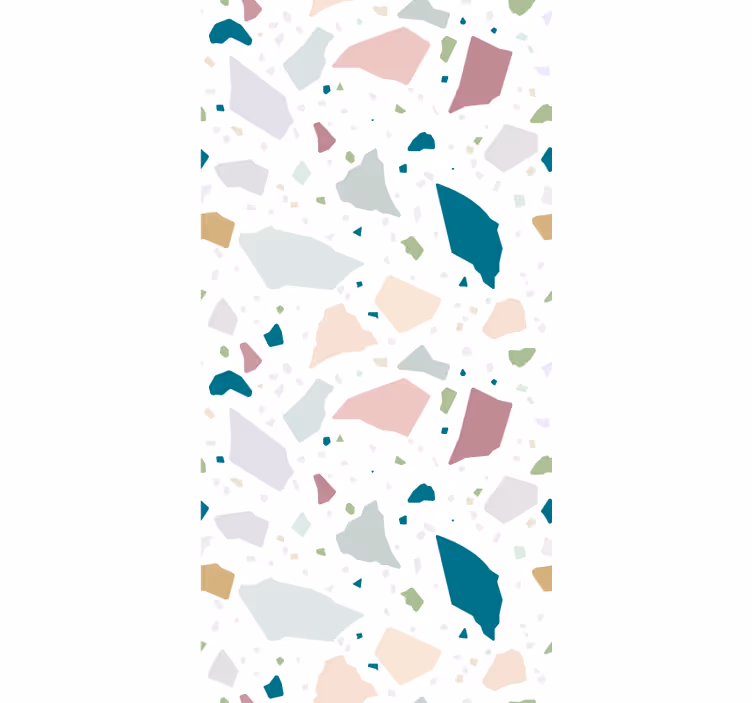 Abstract irregular terrazzo pattern roller blind - TenStickers