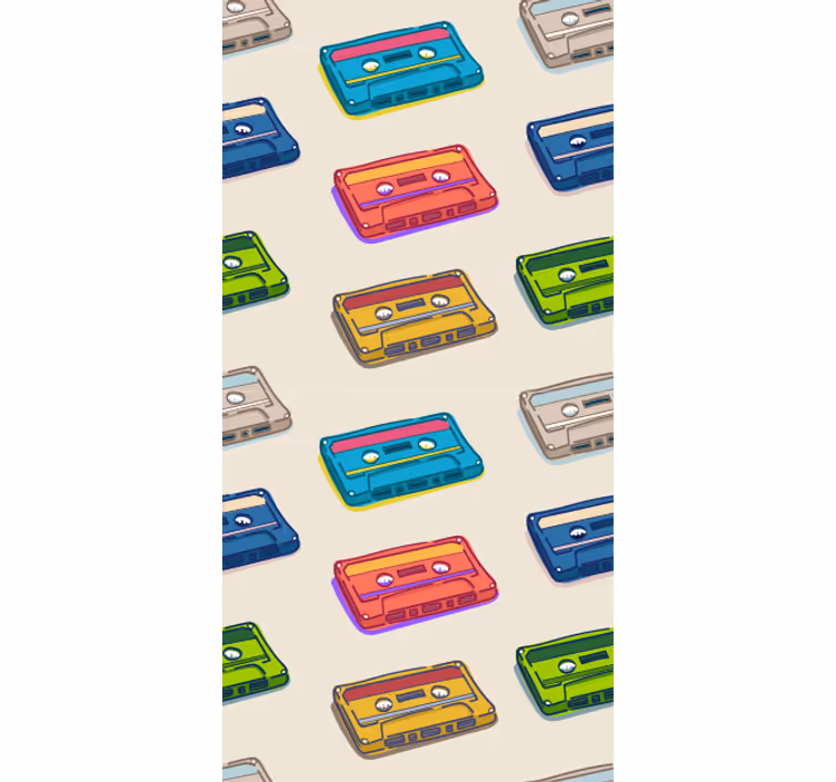 Colorful Cassette Tapes blind geek - TenStickers