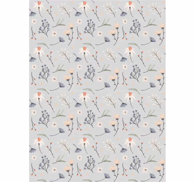 Delicate elements floral blind - TenStickers