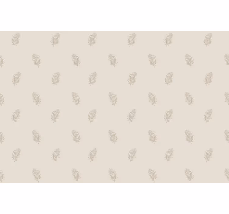 Beige leaf pattern blind flowers - TenStickers