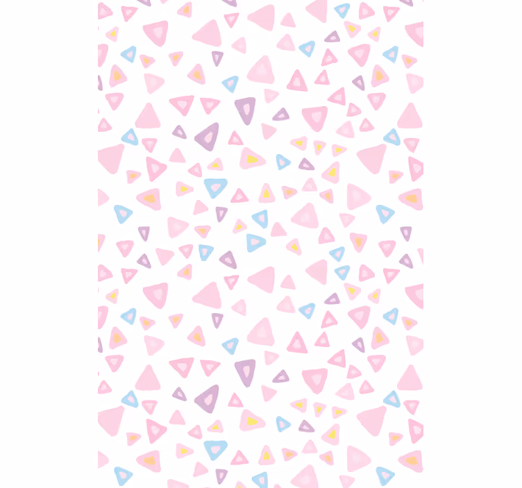 Pink triangle patterns blind kids - TenStickers